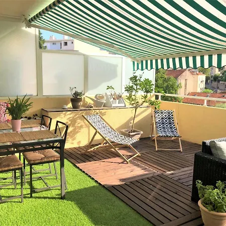 Cosy Lumineux 1 Calme Central-terrasse 10 Minutes Palais 5 Min Centre 公寓